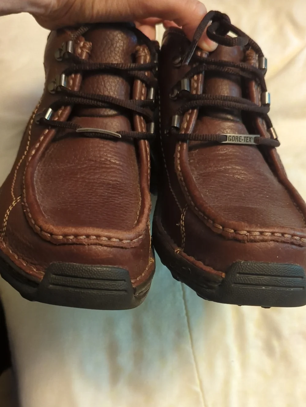 Timberland Men's Brown Leather Shoes Boots 7.5 Wide (Like New!)
